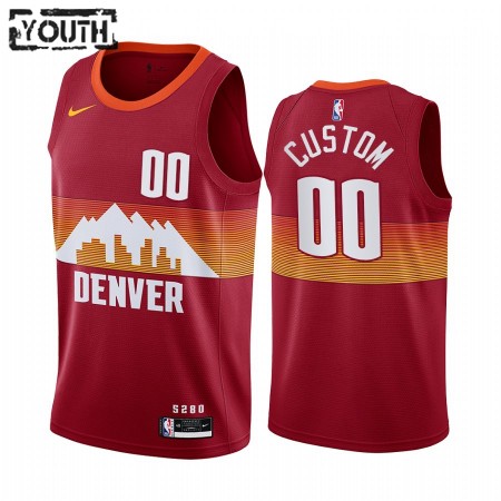 Kinder NBA Denver Nuggets Trikot Benutzerdefinierte 2020-21 City Edition Swingman